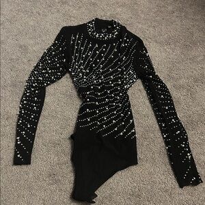 Windsor Elegant Black Pearl Bodysuit